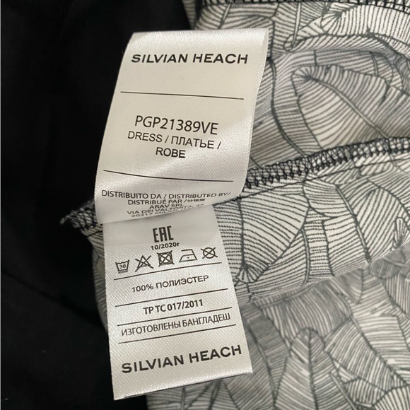 NWT SILVIAN HEACH Elegant Silver Wrap Dress Italy 38 - Picture 10 of 14